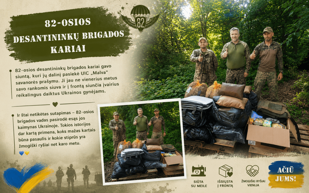 SOLDIERS OF THE 82ND AMPTOINE BRIGADE RECEIVED SUPPORT
